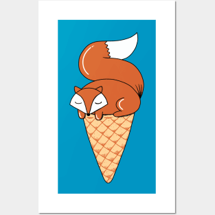 Fox ice cream Posters and Art